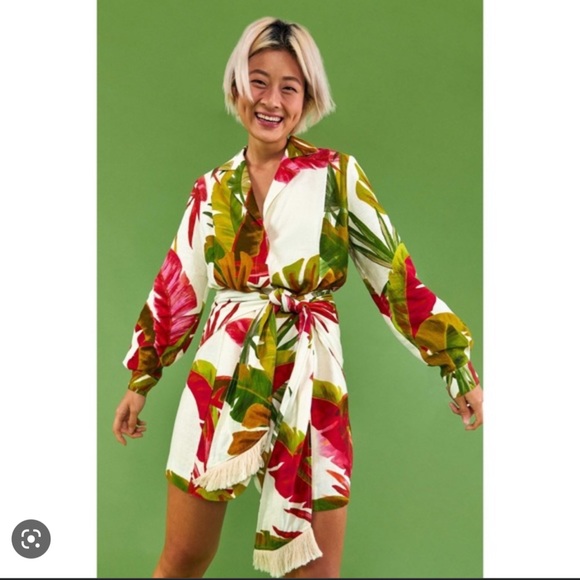 Small Farm Rio Spring Forest Mini Dress - Picture 1 of 8